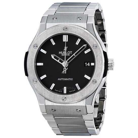 Hublot, Classic Fusion Mat Black Dial Titanium Men's Watch