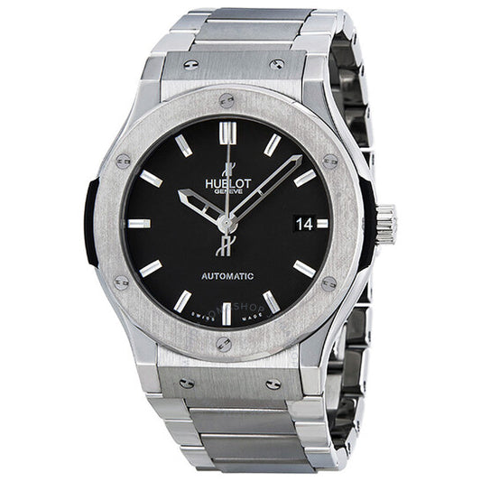 Hublot, Classic Fusion Mat Black Dial Titanium Men's Watch