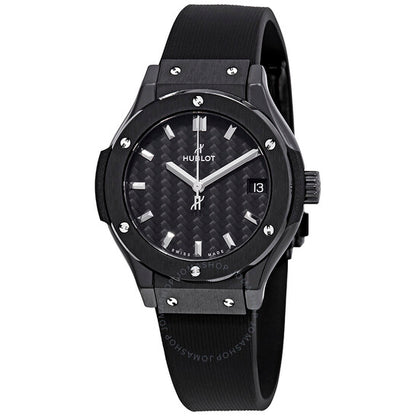 Hublot, Classic Fusion Mat Carbon Fiber Dial Ladies Watch
