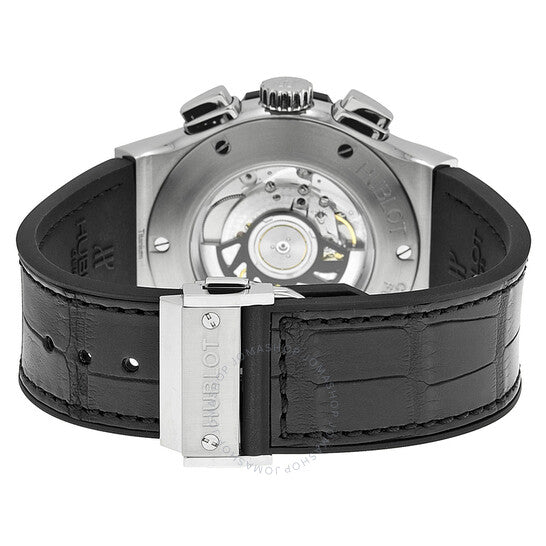 Hublot, Classic Fusion Opaline Dial Black Leather Men's Watch