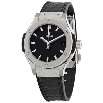 Hublot, Classic Fusion Quartz Black Dial Ladies Watch 581NX1171LR
