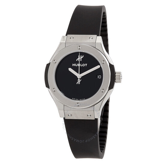 ساعة هوبلو كلاسيك فيوجن كوارتز بمينا سوداء للسيدات