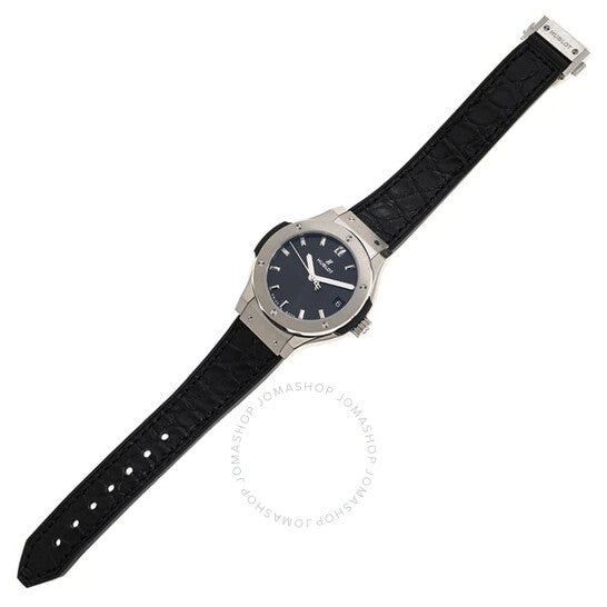 ساعة هوبلو كلاسيك فيوجن كوارتز بمينا سوداء للسيدات