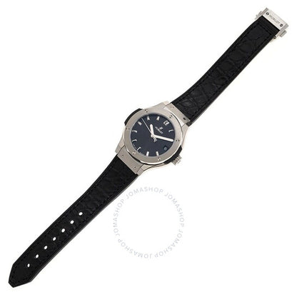 ساعة هوبلو كلاسيك فيوجن كوارتز بمينا سوداء للسيدات