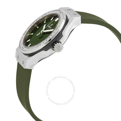 Hublot, Classic Fusion Quartz Diamond Green Dial Ladies Watch