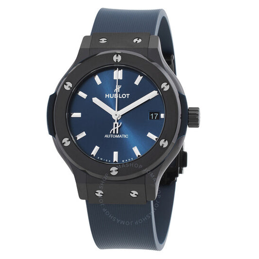 Hublot, Classic Fusion Satin-finished Blue Sunray Dial Automatic Men's Watch