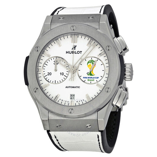Hublot, FIFA World Cup Brasil Automatic White Dial White Leather Men's Watch 521NX2010LRWCW14