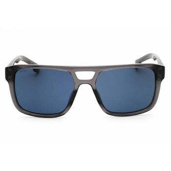Blue Rectangular Men's Sunglasses