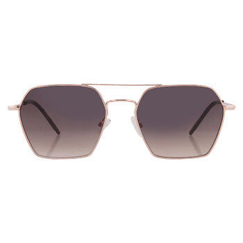 Brown Shaded Geometric Ladies Sunglasses