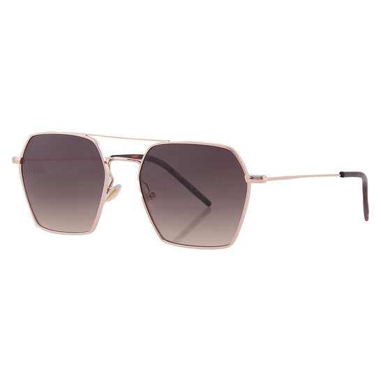 Brown Shaded Geometric Ladies Sunglasses