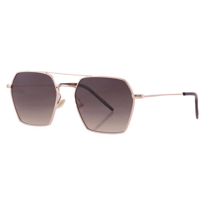 Brown Shaded Geometric Ladies Sunglasses
