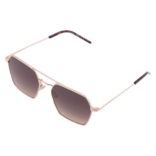 Brown Shaded Geometric Ladies Sunglasses
