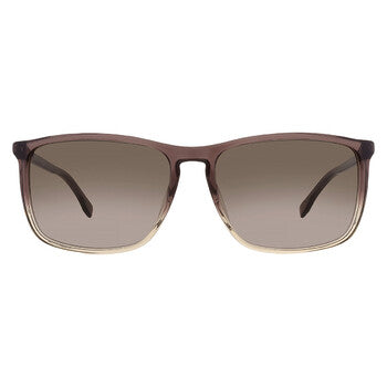 Brown Shaded Square Men's Sunglasses