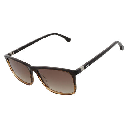 Brown Shaded Square Men's Sunglasses