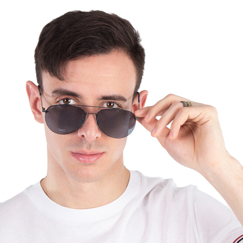 Grey Pilot Men's Sunglasses