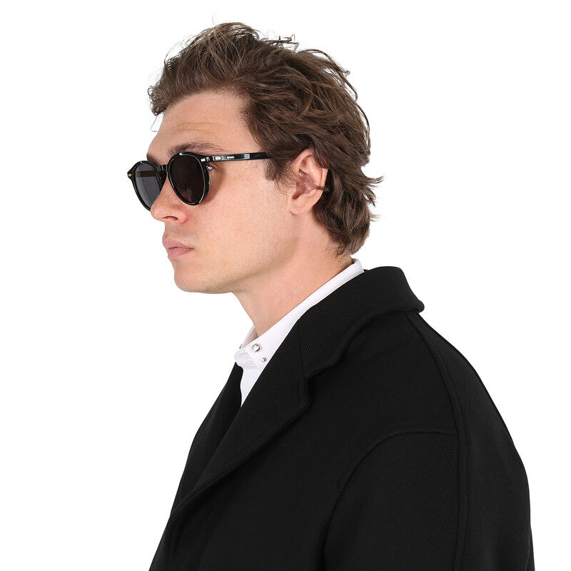 Grey Round Men's Sunglasses