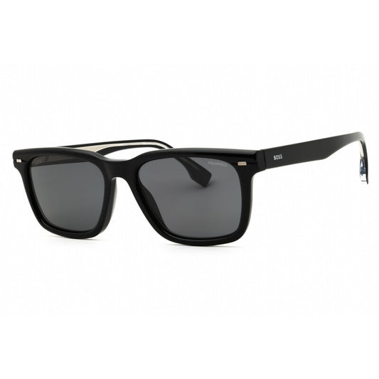 Men's Black Rectangular Sunglasses