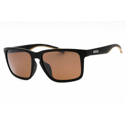 Polarized Brown High Contrast Square Men's Sunglasses