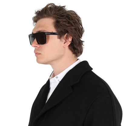 Polarized Grey Browline Men's Sunglasses