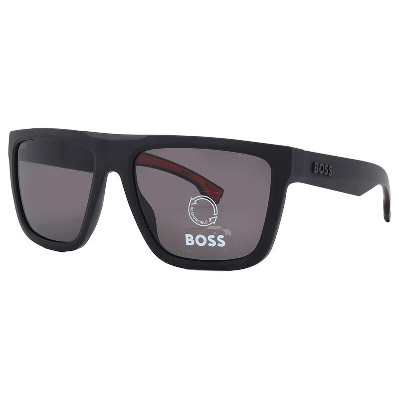 Polarized Grey Browline Men's Sunglasses