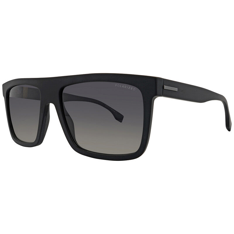 Polarized Grey Gradient Browline Men's Sunglasses