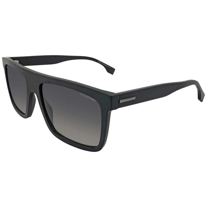 Polarized Grey Gradient Browline Men's Sunglasses