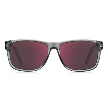 Red Mirror Square Men's Sunglasses