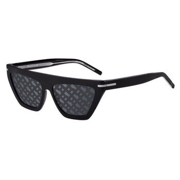 Silver Mirror Logo Cat Eye Ladies Sunglasses