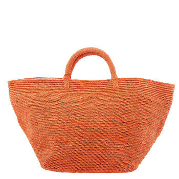 Vanilla Raffia Tote