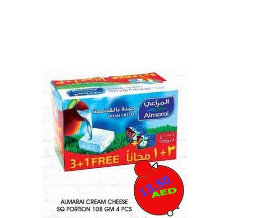 Almarai Cream Cheese Full Fat 108 gm x 4pcs