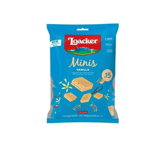 Loacker Minis Vanilla 15x10gm (0.35 OZ)