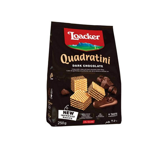Loacker Quadratini Dark Chocolate 125 gm (4.41 OZ)