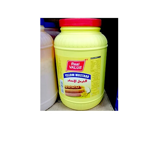 Real Value Yellow Mustard Paste 3.78 Ltr