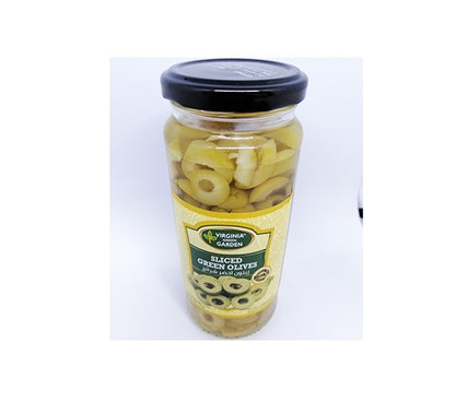 Virginia Garden Sliced Green Olives 340 gm