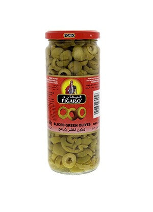 Figaro Sliced Green Olives 450 gm