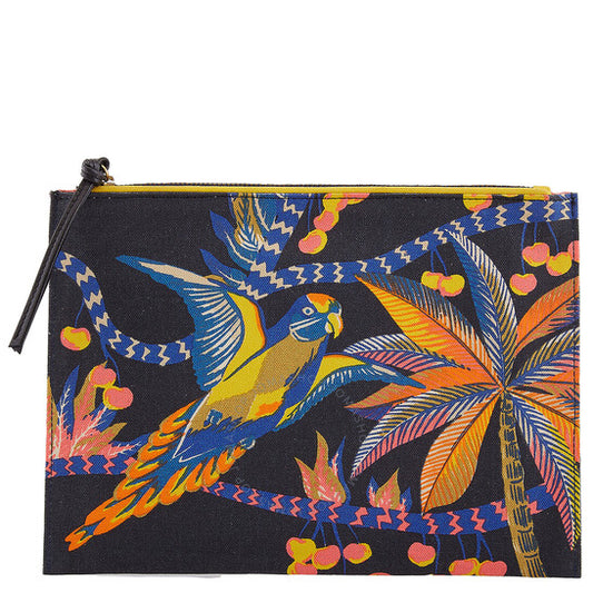 Inoui Editions, Parrot Tropical Print Pouch