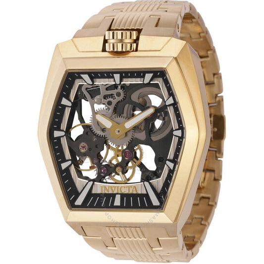 Invicta, Akula Ivory and Black Dial Men's Hand Wind Watch