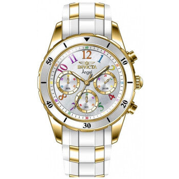 Angel Chronograph GMT Quartz White Dial Ladies Watch