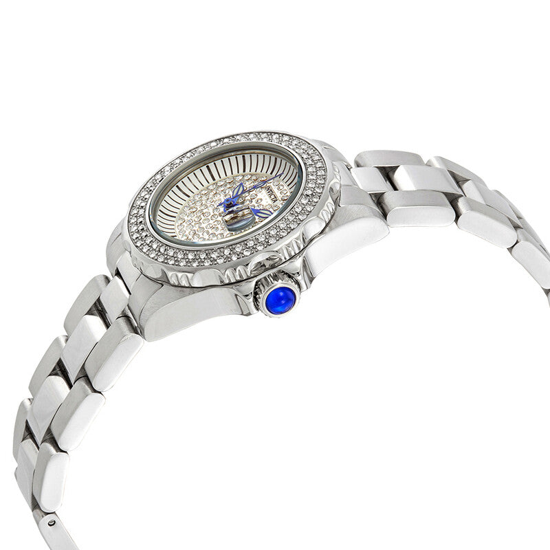 Angel Silver Crystal-set Dial Ladies Watch