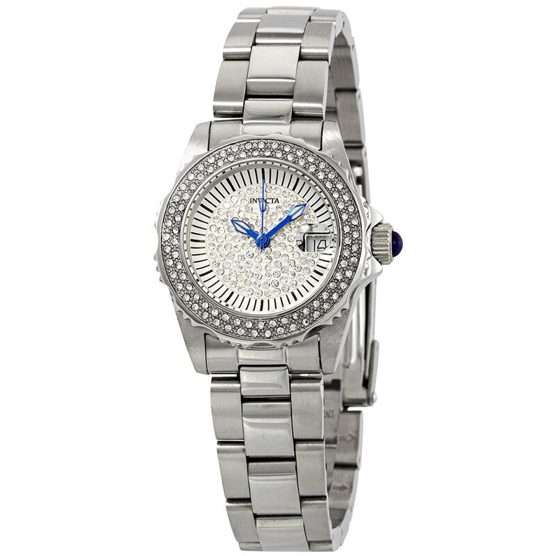 Angel Silver Crystal-set Dial Ladies Watch