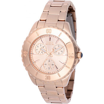 Angel GMT Quartz Rose Gold Dial Ladies Watch