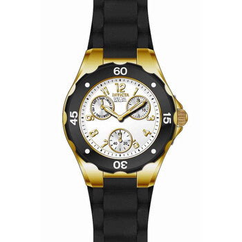 Angel Multi-Function Light Dial Black Silicone Ladies Watch