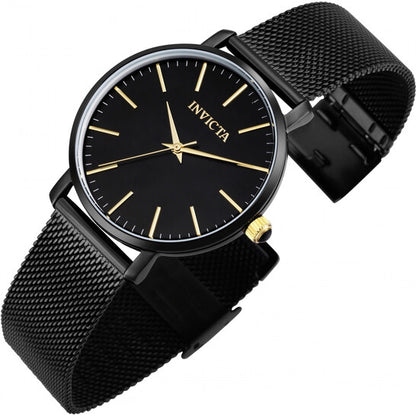 Angel Quartz Black Dial Ladies Watch