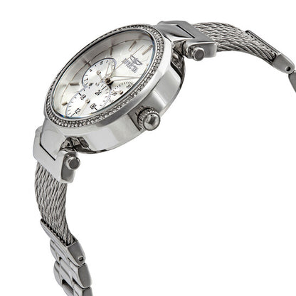Angel Quartz Crystal Silver Dial Ladies Watch