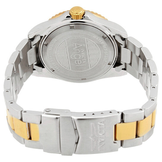 Angel Quartz Crystal White Mother of Pearl Dial Ladies Watch
