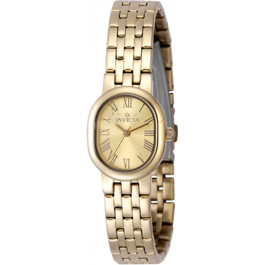 Angel Quartz Gold Dial Ladies Watch