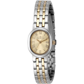 Angel Quartz Gold Dial Ladies Watch