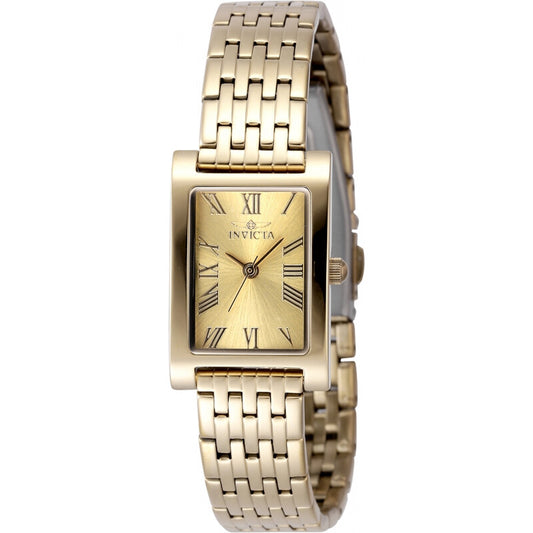 Angel Quartz Gold Dial Ladies Watch