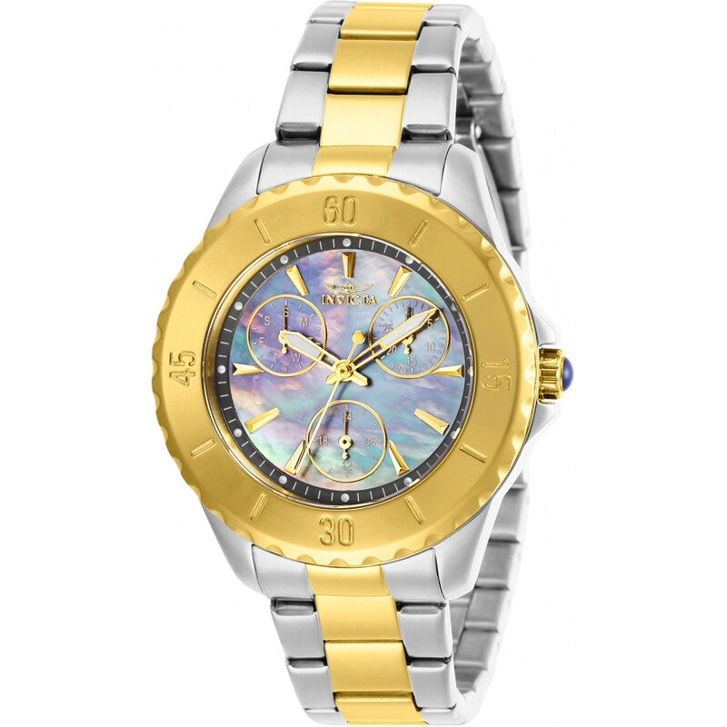 Angel Quartz Gunmetal Dial Ladies Watch