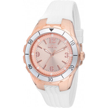 Angel Quartz Rose Gold Dial Ladies Watch